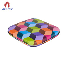 Special design aluminium cosmetic tin case empty makeup tin box